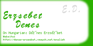 erzsebet denes business card